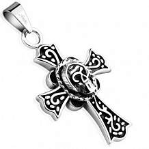 Изображение подвеска кельтский крест с черепом spikes PO-000473